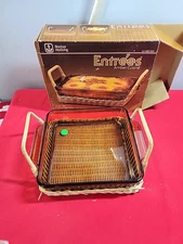 Anchor Hocking Entrees Amber Cuisine 2 Pc. 8 Inch Cake Dish Set M1400/232