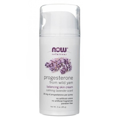 Now Solutions Natürliches Progresteron mit wilder Schafgarbe und Lavendel, 85 g