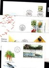 # FINLAND 1995 - 4 FDC - WILD ANIMALS - LYNX - FLORA