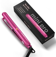 Mini Flat Iron Adjustable Temperature, Travel-Size Mini Hair Straightener, Small