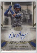 2021 Topps Tier One Prime Performers 144/300 Whit Merrifield #PPA-WME Auto 0a3