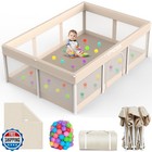 Omzer Foldable Baby Playpen 74"×50" - Playpen for Babies and Toddlers - Porta