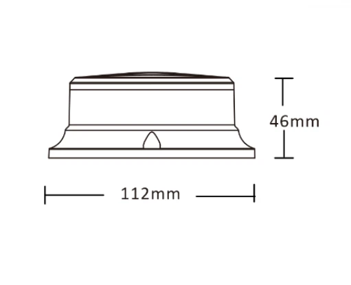 18 Led baliza con base magnética- ECE R10 R65- IP66- 12V-24V - Blanco - Imagen 3 de 4