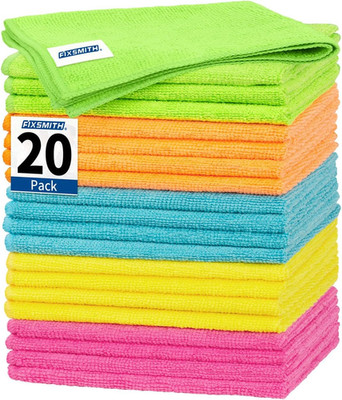 Microfiber Cleaning Cloth, 20 Pack Cleaning Rags, Cleaning Towels for Housekeepi