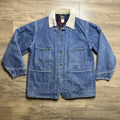 Vintage 90 s Oshkosh B gosh Blanket Lined Denim Jacket 40R