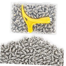 Track Spikes,Stainless Steel Pyramid Shoe Spikes with Spike Wrench 1/8 Inch 100