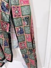 pakistani Embroidered Silk Dupata Has Mirror Work On.