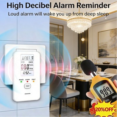 Steadfast haven co detector, 4-in-1 Detector with HD Screen, Home, Apartment