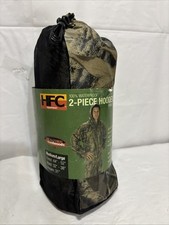 Realtree Hardwoods Camouflage Rain Suit Waterproof Hooded Jacket Pants MD/L HFC