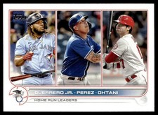 2022 Topps AL HR Leaders (Vladimir Guerrero Jr./Salvador Perez/Shohei Ohtani)