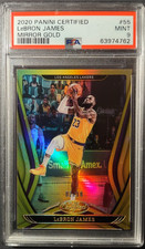 2020-21 Panini Certified Lebron James 55 Mirror Gold /10 PSA 9 COVID LBJ