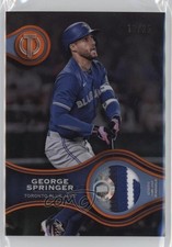 2025 Topps Tribute Stamp of Approval Relics Orange /25 George Springer lz7