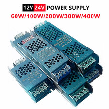 12V 24V Ultra Thin LED Power Supply Adapter Transformer 60W 100W 200W 300W