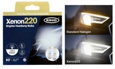 1 x PAIR Ring RX2277 H7 Xenon220 Upgrade Headlamp Bulb Kit