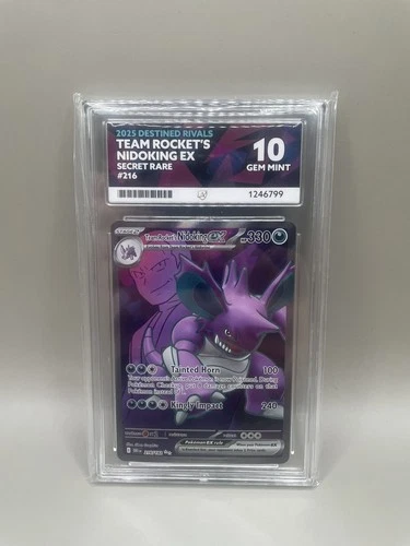 ACE 10 Team Rocket's Nidoking ex 216/182 Destined Rivals Pokemon TCG