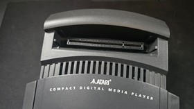 Atari Jaguar Console CD System Attachment Black NM cond tested works great w pwr