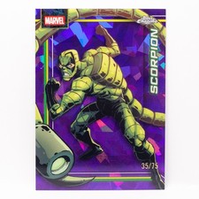 2026 Topps Chrome Sapphire Marvel Scorpion #147 Purple Sapphire 35/75