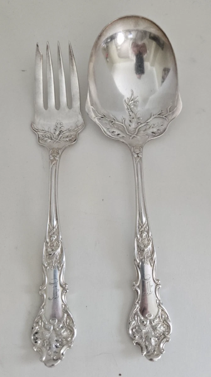 1847 Rogers Bros Salad Server Antique US Silver-Plated Flatware