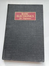 1965 BASIC ELECTRONICS FOR ENGINEERS Russell Lueg Vintage College Textbook HC