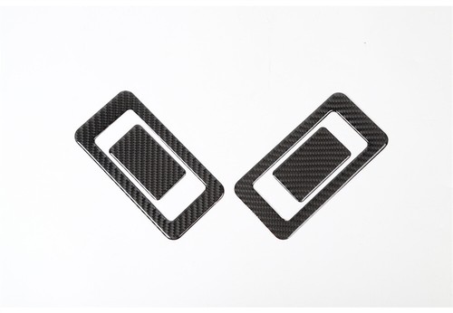 Cubierta del panel de interruptor del asiento trasero interior de fibra de carbono adecuada para Jeep Wrangler JK 2011-17 - Imagen 7 de 9