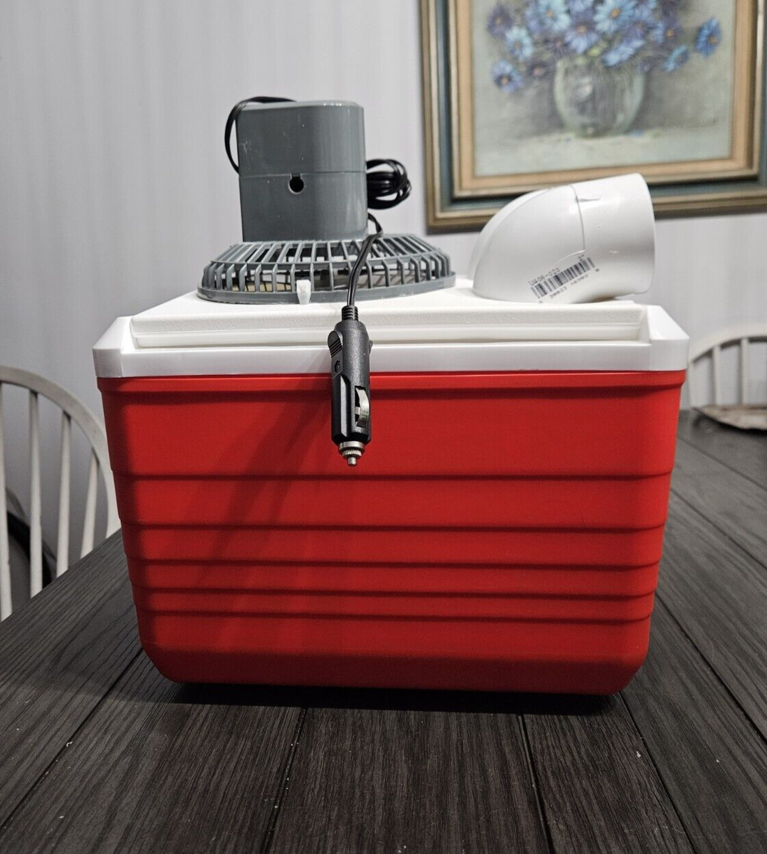 Onos 10qt Red Portable Swamp Cooler Air Conditioner 12v Fan Wall