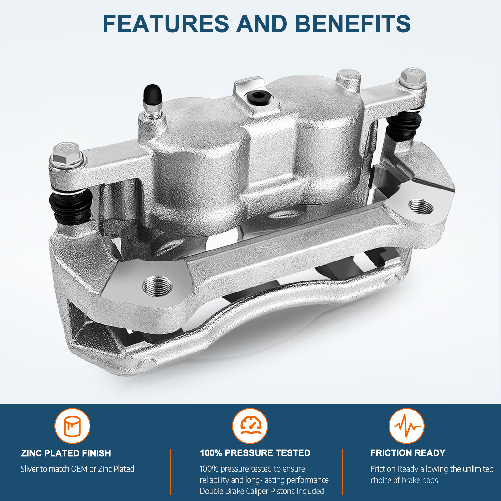 Front Pair Brake Calipers For Ford F150 Expedition Lincoln Navigator eBay