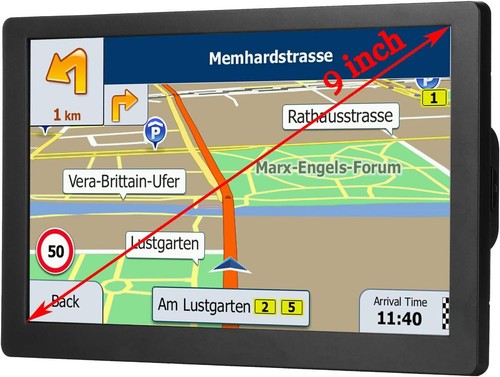 GPS Navigation for Truck Car, 9 inch Trucker GPS for Semi Truck 2024 Map, GPS... - Picture 8 of 8