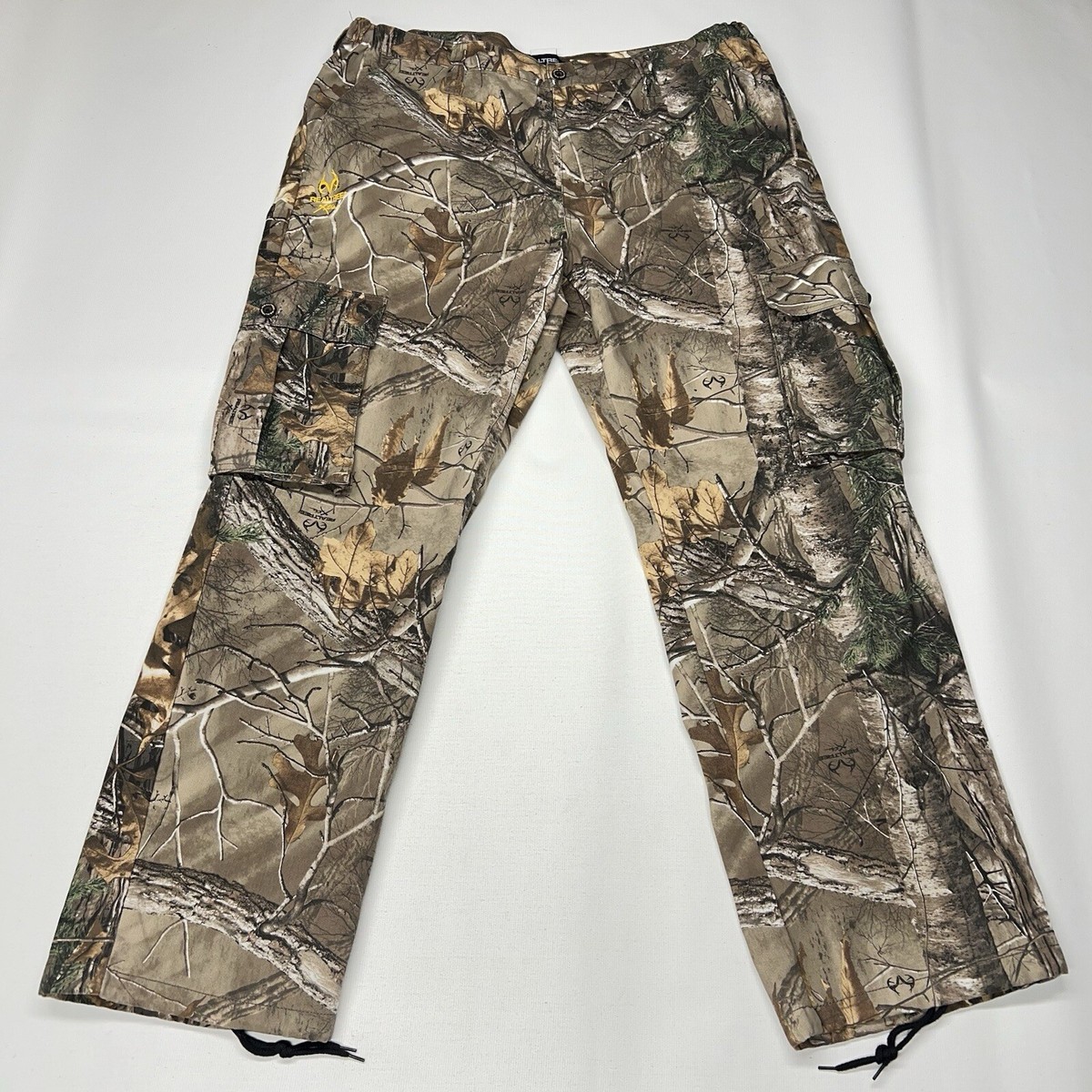 Realtree Camo Pants Mens XL Hunting Camouflage Pocket Cargo Baggy