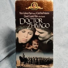 Doctor Zhivago VHS, 2-Tape Set, 1988 Video Movie Film Cassette
