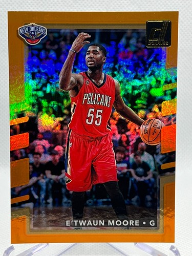 E'TWAUN MOORE 2017-18 Panini Donruss Basketball #95 Holo Orange Parallel - Foto 1 di 2