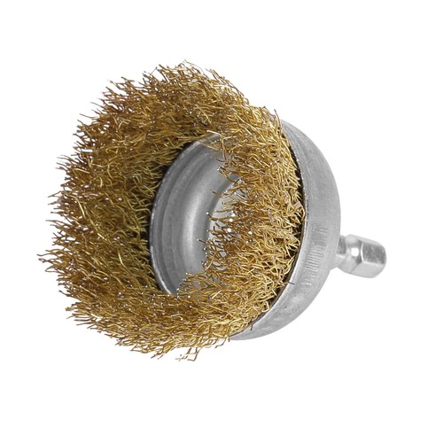 6 Piece Brass Wire Wheel Brush Kit Rotary Drill Tool Set to Clean