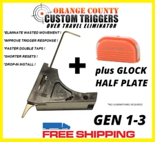 GEN 1-3 17 19 26 34 TRIGGER HOUSING STOP ORANGE HALF PLATE FITS GLOCK 