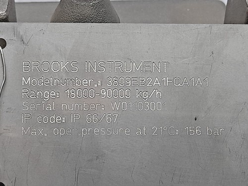 Brooks Instrument MT 3809 Metal Tube Variable Area Flowmeter 3809EB2A1FQA1A1 - Picture 6 of 7