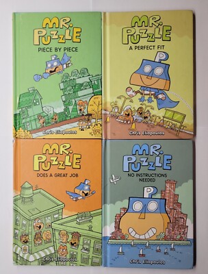 Mr. Puzzle Hardcover Lot Chris Eliopoulos Piece By Piece Great Job