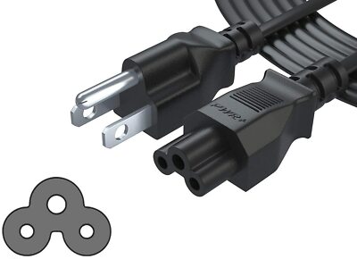 PWR + 3 broches AC Power Cord câble pour ordinateur portable Dell IBM HP 6 Ft