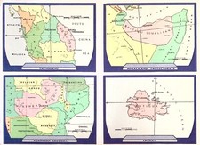 Vintage Paper Maps w/ Bridges on the Reverse Excellent Collection