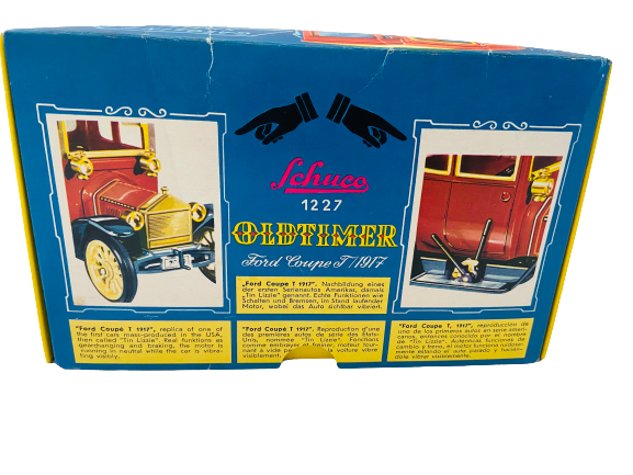 Vintage Schuco Old Timer Ford Coupe T 1917 Wind Up Toy Car | eBay