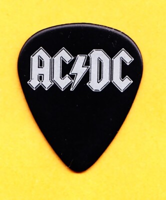 AC/DC Malcolm Young Black/Silver Guitar Pick - 2009 Black Ice Tour | eBay