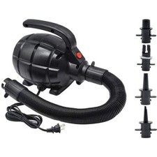 Electric Air Pump for Inflatables 600W Air Bed Pool Toy Raft AC Pump Black