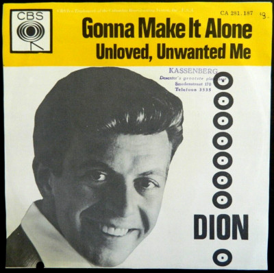 DION   7''   Gonna make it Alone    Div.Cover 1963   aus Holland   RAR