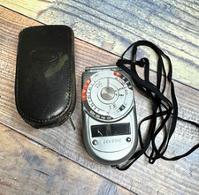 Vtg Sekonic Auto-Leader Model 38 Analog Handheld Reflected Light Meter  Case