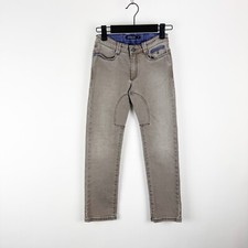 Siviglia Boys Designer Jeans Youth Size 7 Gray Slim Fit Denim Made in Italy