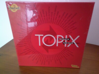 Cheatwell Games Topix THE GAME OF RAPID RECALL NEW SEALED