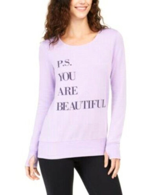 Damen-Ideologie You are Beautiful Burnout Fleece lila Rue - UVP £ 34,99