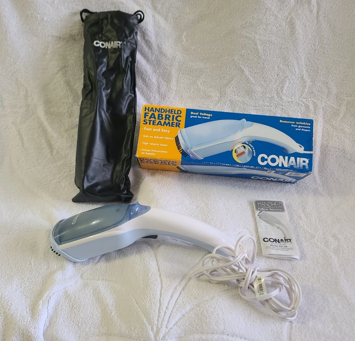 CONAIR Handheld Fabric Steamer Removes Wrinkles (Pre-Owned)