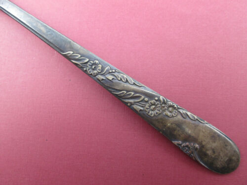 1950 Bridal Wreath Pierced Pie Server Oneida Community Tudor Silver Plate 9.5" - Picture 4 of 9