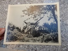 printed LRGE PHOTOGRAPH ORIGNAL AUTHENTIC PRESS WW2 AMERICAN TANK OPS FRANCE