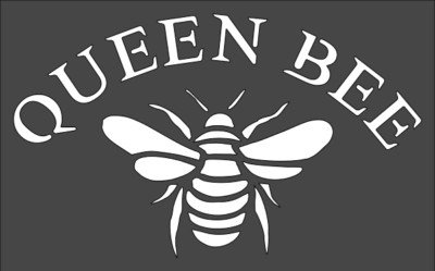 1- 5x8 inch Stencil, (VJ-48) Queen Bee