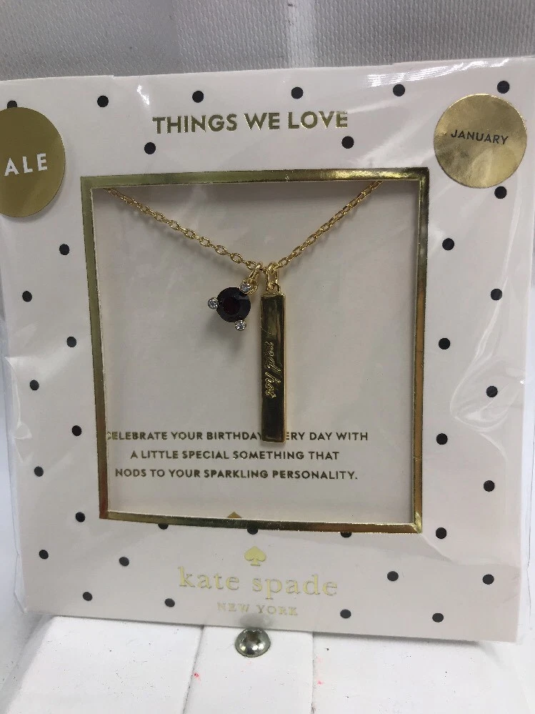 Kate spade birthstone sale necklace