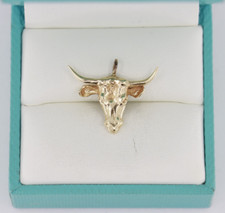 Texas Longhorns Pendant - University of Texas Austin - 14K Yellow Gold